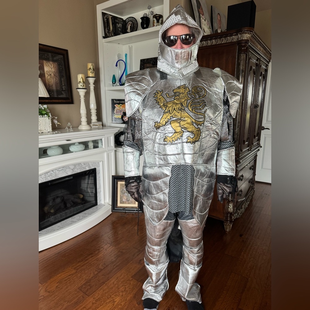 Spirit Silver Knight Costume Men’s size XXL - Picture 2 of 16
